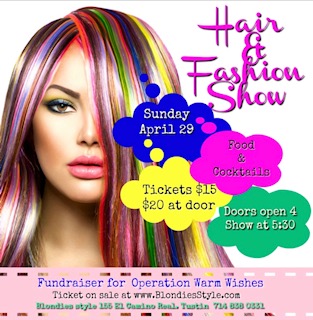Hair and Fashion Show at Blondies Style in Tustin, April 29, 2018